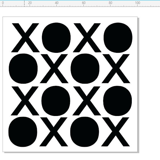 i Stencils noughts and crosses  100 x 100mm  priced